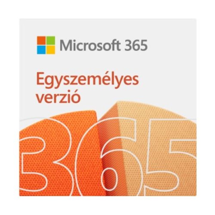 Microsoft 365 Egyszemélyes verzió HUN dobozos irodai programcsomag, 5 készülék, 1 felhasználó, 12 hó