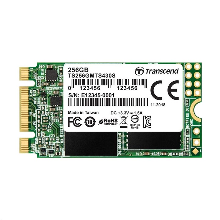 SSD Transcend 430S 256GB, SATA3, M.2