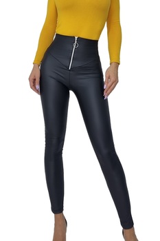 Colanti din piele eco mat, Jain, Negru mat Colanti din piele eco mat, Jain, Negru mat