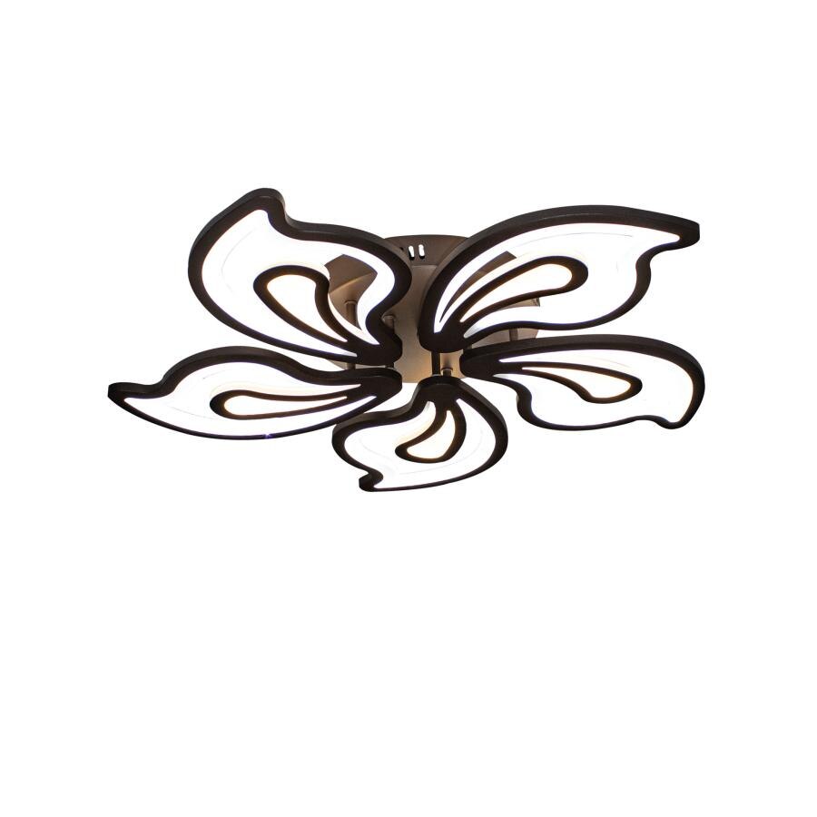 Lustra LED Clics Everse, 150 W, Reglabila prin Aplicatie IOS / Android, Lumina calda, rece, neutra, Maro