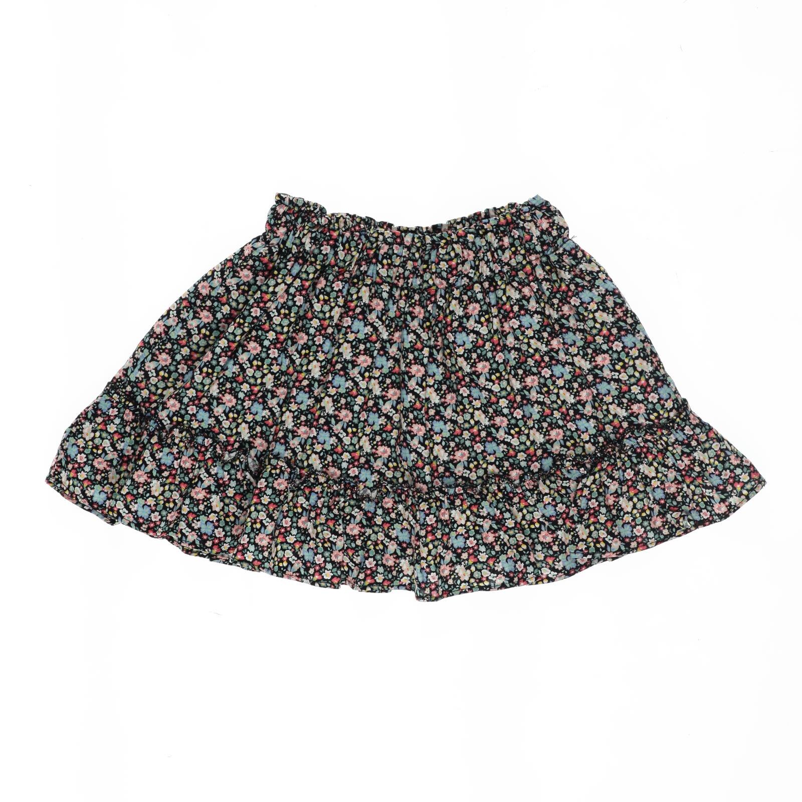 Fusta pentru fete, culoare neagra, colectia Wild Flower 4622