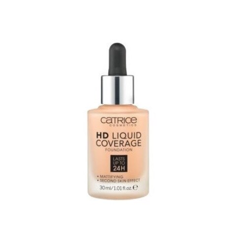 Fond de ten, Catrice, HD Liquid Coverage, 030 Sand Beige, 30 ml