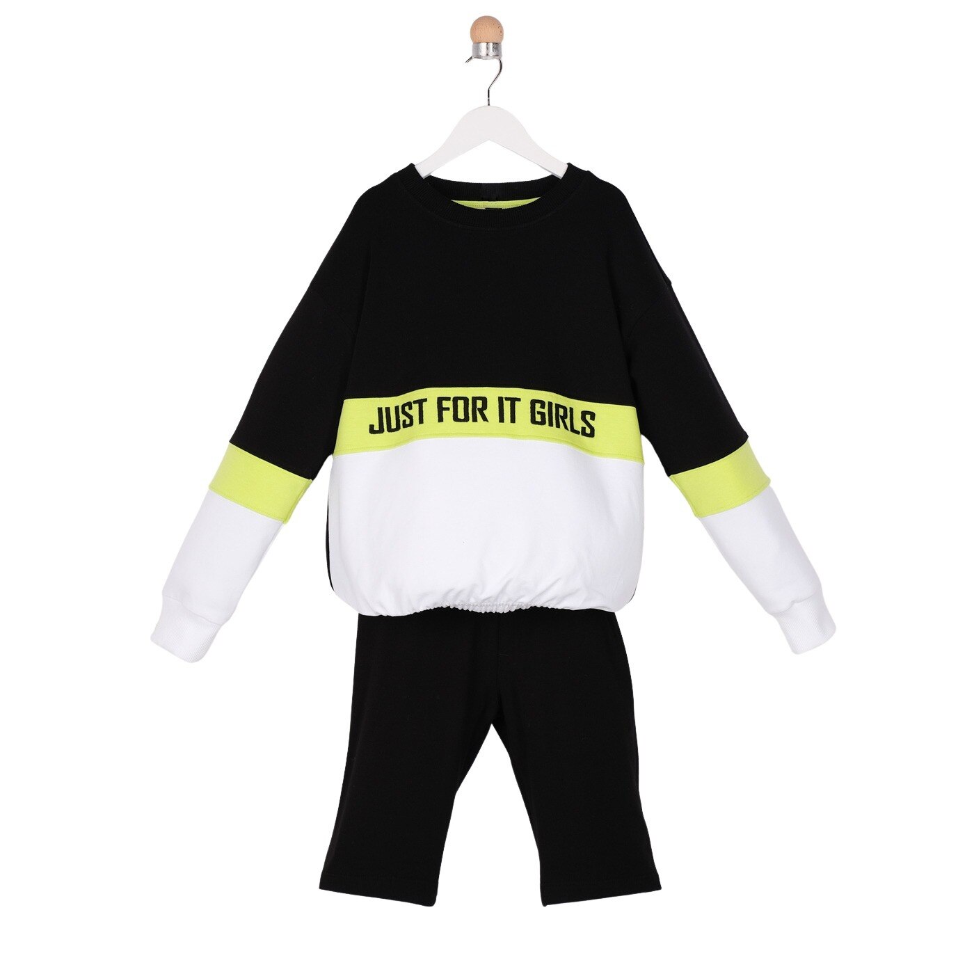 Set 2 piese pentru fete, culoare neagra, colectia Lime 3682