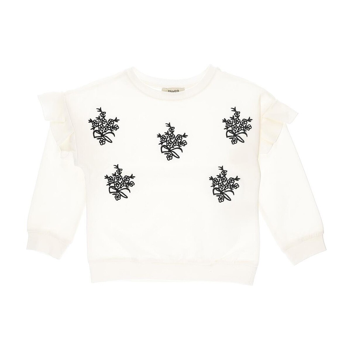 Hanorac pentru fete, culoare alba, colectia Vichy Garden 4809