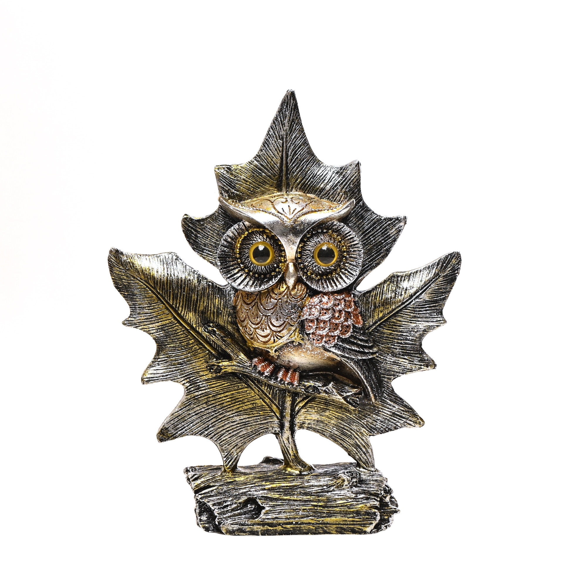 Statueta bufnita 'oachesa' II, realizata din rasina, 25 cm