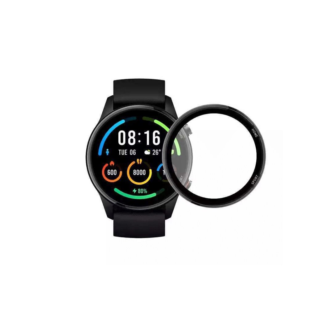 Folie de protectie Tempered Glass Ultra Smart Protection compatibil cu Xiaomi Mi watch Color 2021 cu rama neagra