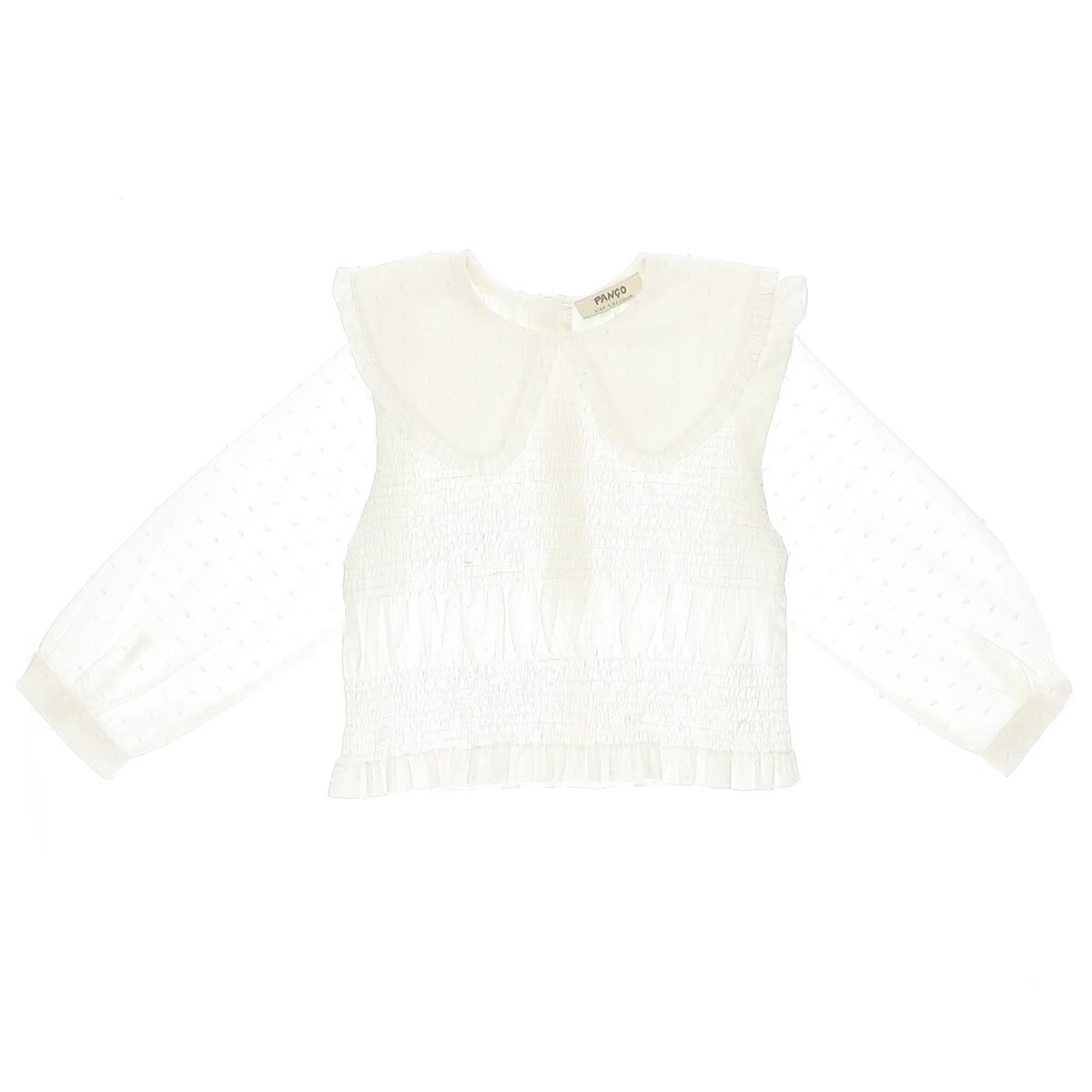 Bluza cu maneca lunga pentru fete, culoare ocru, colectia Amour 4487