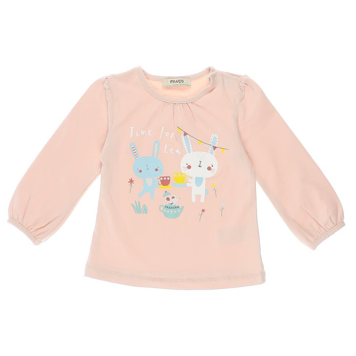 Bluza cu maneca lunga pentru fete, culoare roz, colectia Amour 4482