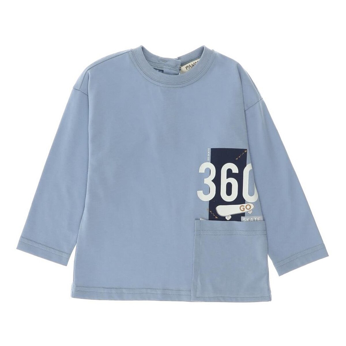 Bluza cu maneca lunga pentru baieti, culoare albastra, colectia Skate 4535