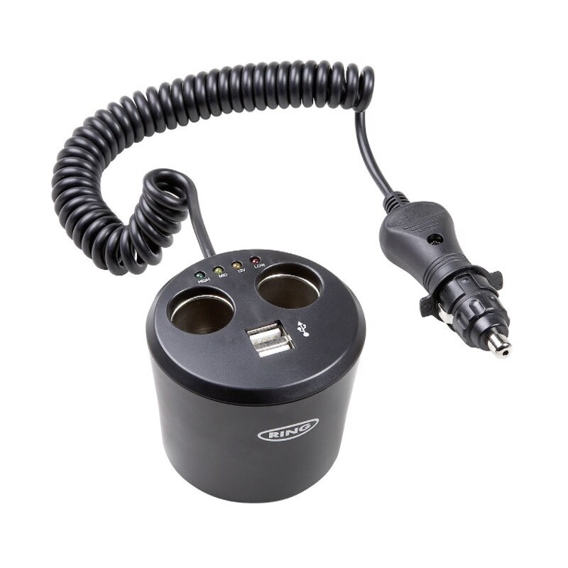 Adaptor USB 12V, 2 porturi