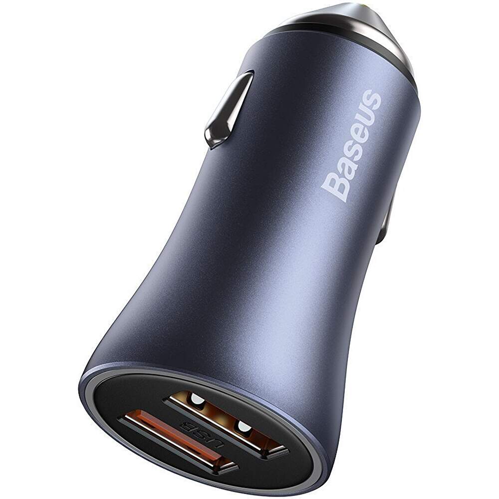 Incarcator auto Baseus - Golden Contactor Pro 40W Usb si Usb - C - Dark Gray