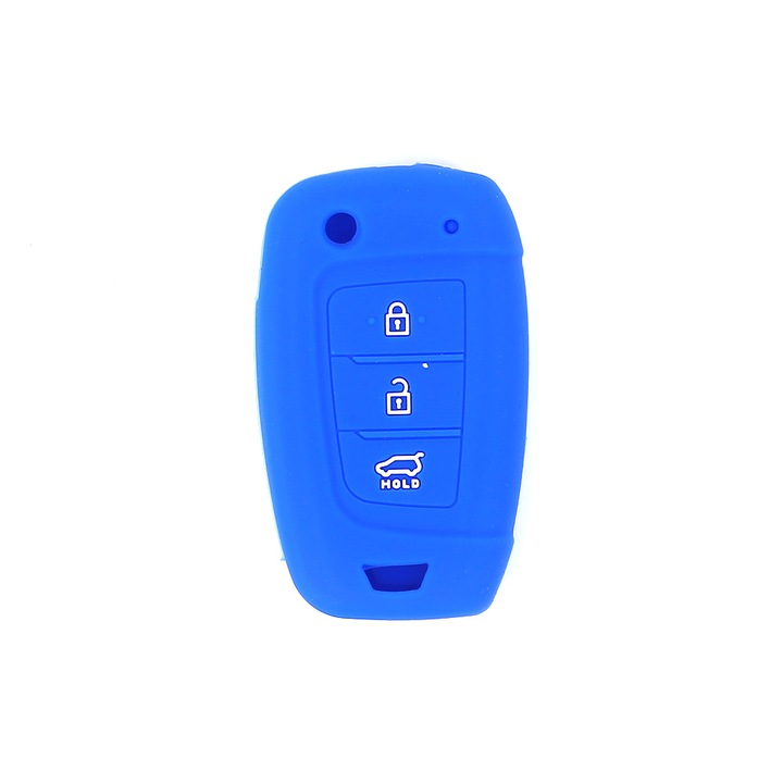 Husa cheie tip briceag Hyundai, albastru