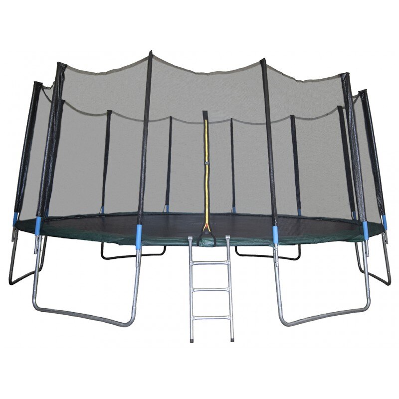 Trambulina si Plasa de Siguranta Sportmann 488 cm, Verde