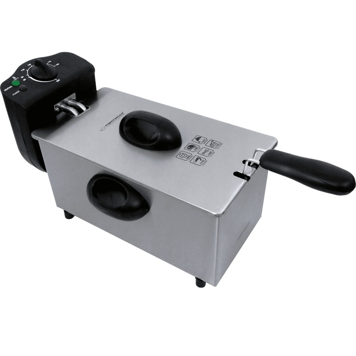 Фритюрник Esperanza EKG010, Инокс, 2200 W, 0,8 кг