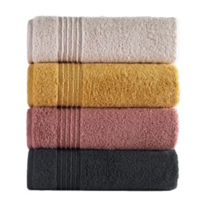 Set 4 prosoape bumbac 100%, 50x90 cm, Cotton Box, PLUMP ASORTI-1