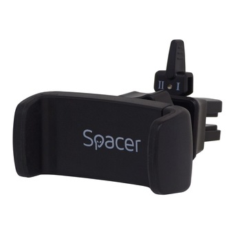 Suport auto Spacer SPCH-ARC-CLIPS pentru smartphone, fixare in ventilatie prin clips, prindere prin arc, Negru Suport auto Spacer SPCH-ARC-CLIPS pentru smartphone, fixare in ventilatie prin clips, prindere prin arc, Negru