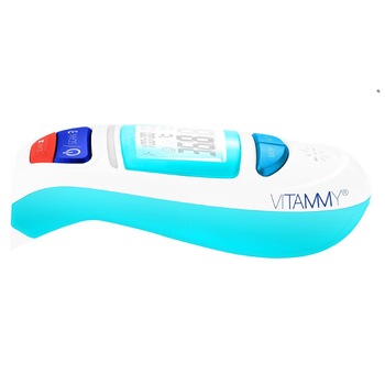 Termometru Vitammy Sky, afisaj LCD, Albastru-Alb Termometru Vitammy Sky, afisaj LCD, Albastru-Alb