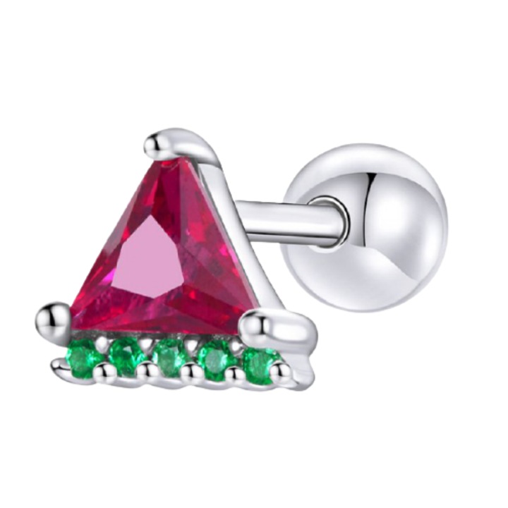 Galas Watermelon Summer Fruit Ice Drinks 925 ezüst fülbevaló