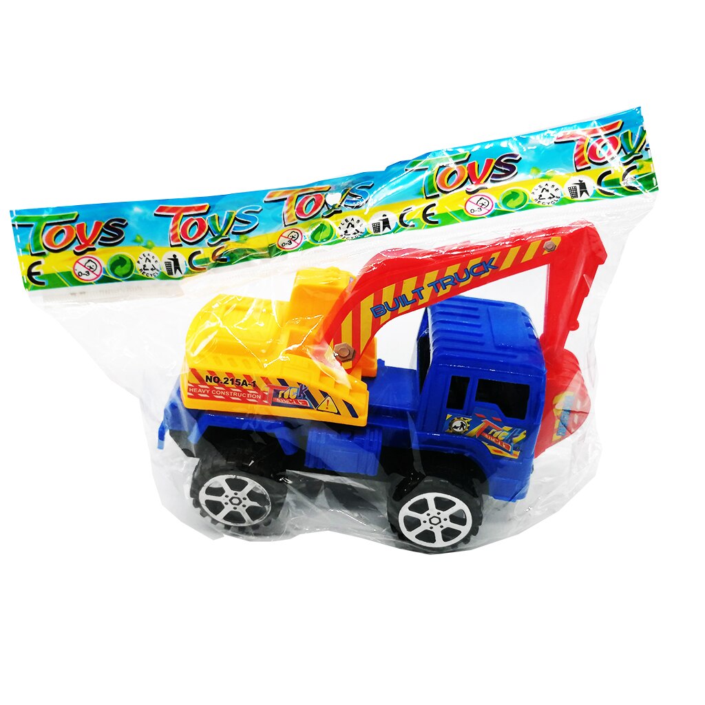 Camion Macara de plastic, cu brat rabatabil, 14 cm, mecansim Rev-N-Go, Vision®