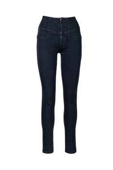 Blugi skinny cu talie inalta, Guess, Albastru inchis, marimea 26 Blugi skinny cu talie inalta, Guess, Albastru inchis, marimea 26