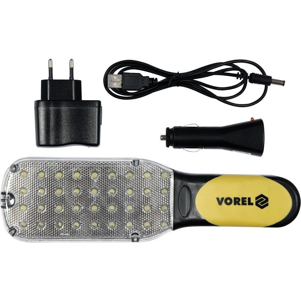 Lampa de lucru 36 leduri, Li-Ion 600 mAh, Vorel, 82720