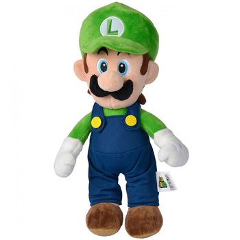 Jucarie de plus Simba Super Mario, Luigi 30 cm Jucarie de plus Simba Super Mario, Luigi 30 cm