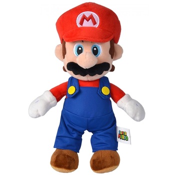Jucarie de plus Simba Super Mario, Mario 50 cm Jucarie de plus Simba Super Mario, Mario 50 cm