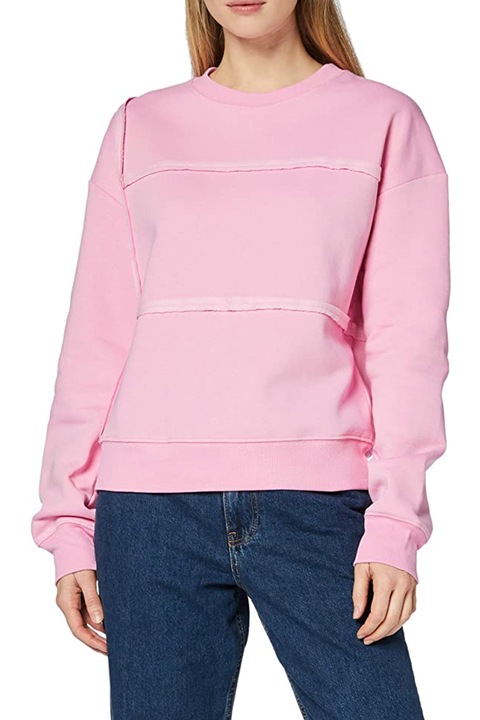 Bluză damă Find, Bumbac, Decolteu rotund, Roz