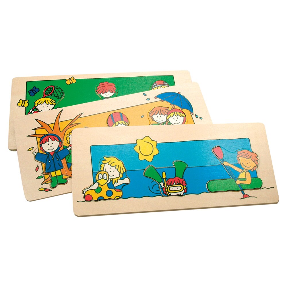 Puzzle din lemn - Anotimpurile - Bino