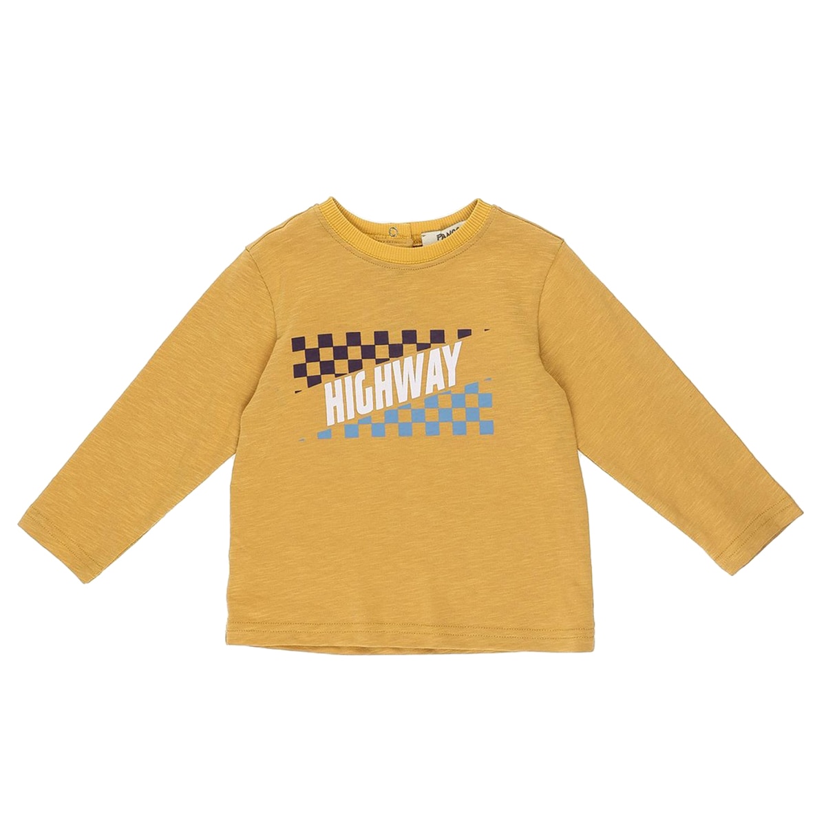 Bluza cu maneca lunga pentru baieti, culoare galben mustar, colectia Speedway 4454