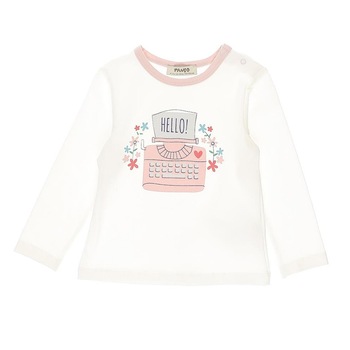 Bluza cu maneca lunga pentru fete, culoare alba, colectia Amour 4477 Bluza cu maneca lunga pentru fete, culoare alba, colectia Amour 4477