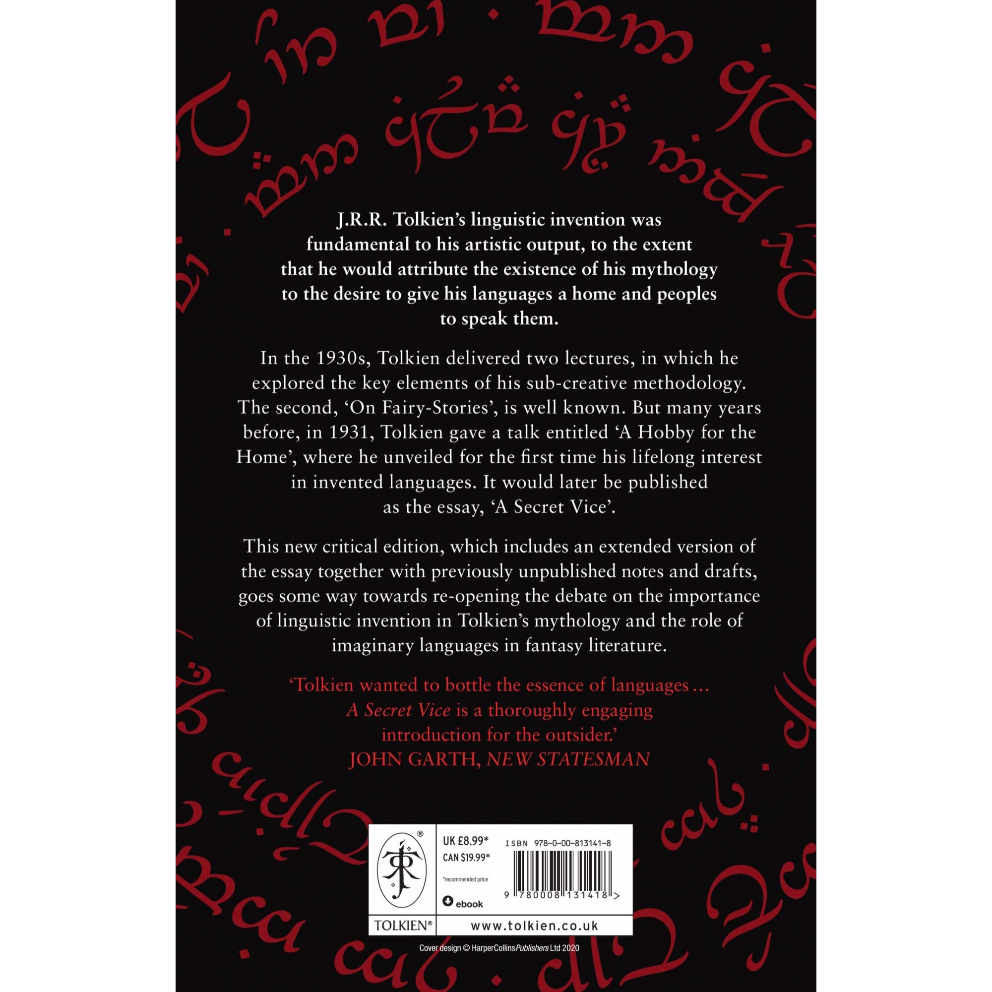 A Secret Vice Tolkien on Invented Languages J. R. R. Tolkien