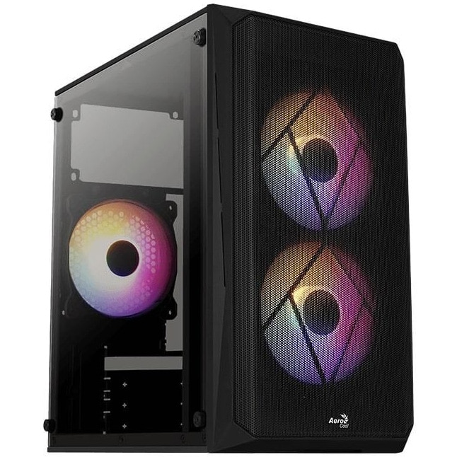 Carcasa Aerocool CS-107 V2, Mini Tower, fara sursa, mATX, Black