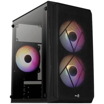Carcasa Aerocool CS-107 V2, Mini Tower, fara sursa, mATX, Black Carcasa Aerocool CS-107 V2, Mini Tower, fara sursa, mATX, Black