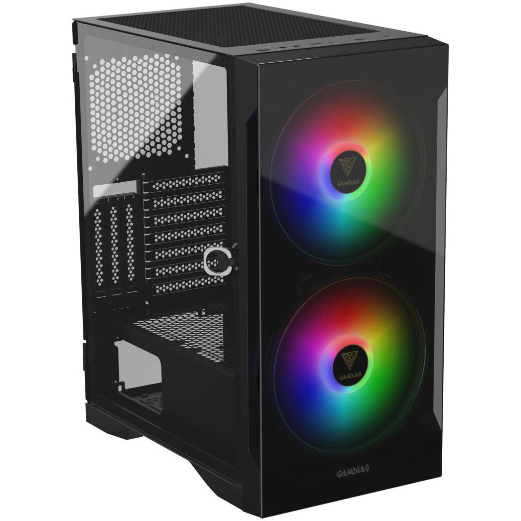 Carcasa Gamdias Apollo E2 Elite, Mid-Tower, fara sursa, ATX, Black
