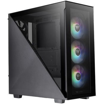 Carcasa Thermaltake Divider 300 Tempered Glass aRGB, Mid-Tower, fara sursa, ATX, Black Carcasa Thermaltake Divider 300 Tempered Glass aRGB, Mid-Tower, fara sursa, ATX, Black