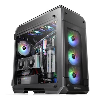 Carcasa Thermaltake View71 Tempered Glass aRGB Edition, Full Tower, fara sursa, E-ATX, Black Carcasa Thermaltake View71 Tempered Glass aRGB Edition, Full Tower, fara sursa, E-ATX, Black