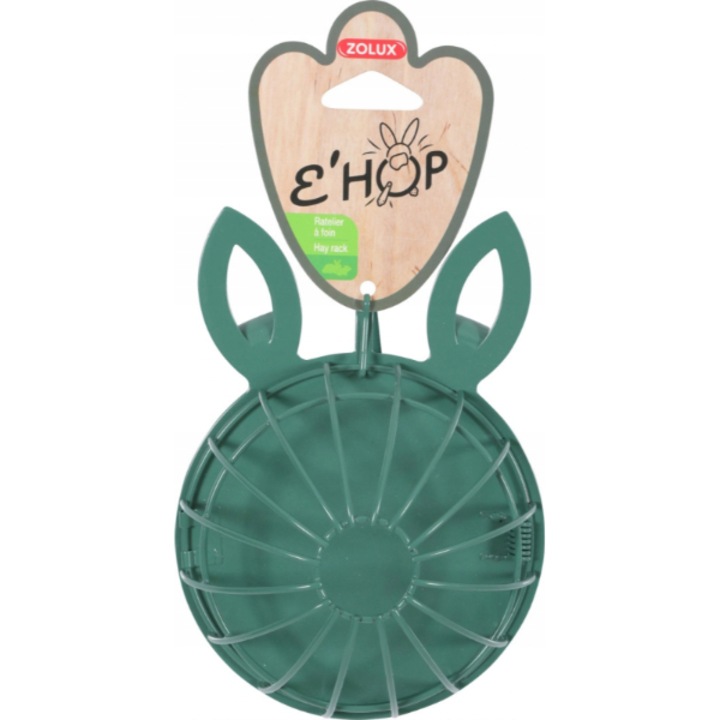 Hranitor Zolux pentru iepuri, 13.5 cm, Verde