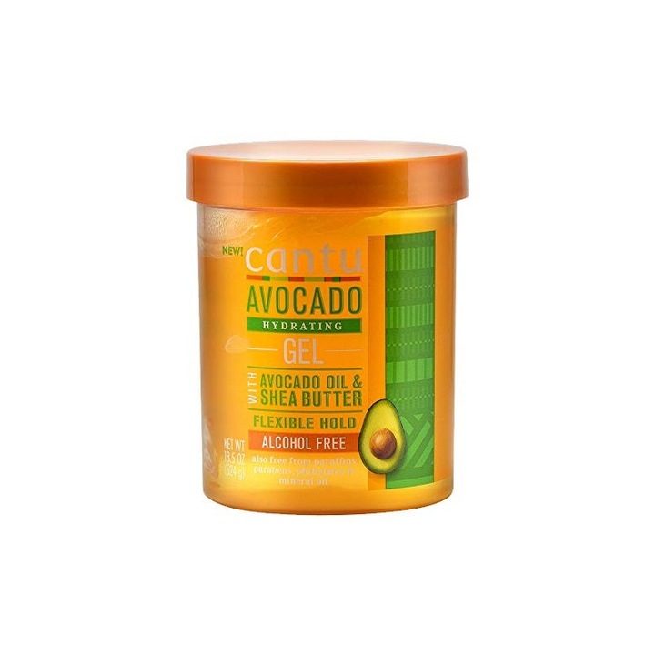 Gel de par hidratant Cantu cu ulei de avocado si unt de shea, 524 g