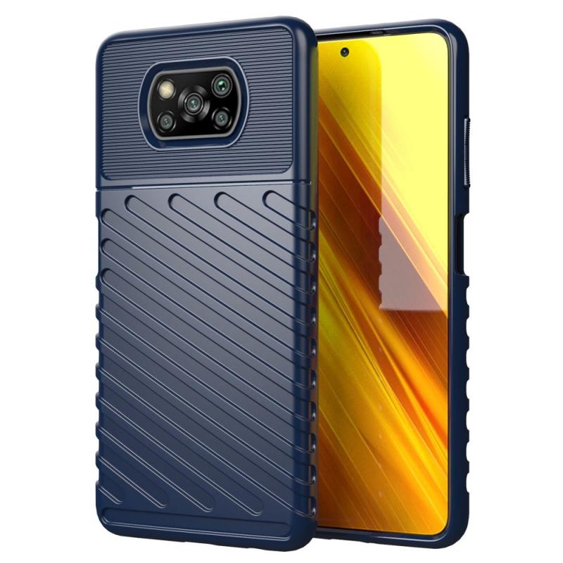 Carcasa Thunder Flexible compatibila cu Xiaomi Poco X3 NFC/X3 Pro Blue