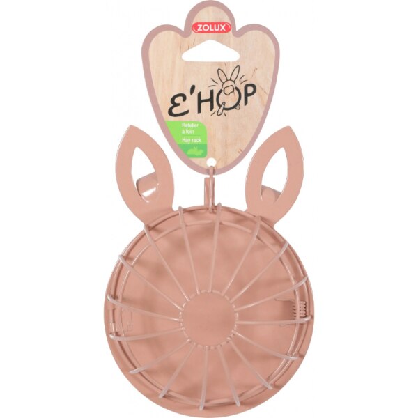 Hranitor Zolux pentru iepuri, 13.5 cm, Roz