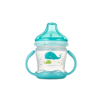 Cana cu cioc, anti-varsare, Balena, albastra, + 9 luni Cana cu cioc, anti-varsare, Balena, albastra, + 9 luni