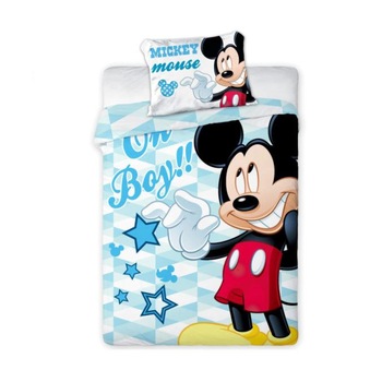 Set Lenjerii de pat copii, Mickey Mouse Boy 2 piese 100x135, 40x60 cm Multicolor 100x135 Set Lenjerii de pat copii, Mickey Mouse Boy 2 piese 100x135, 40x60 cm Multicolor 100x135