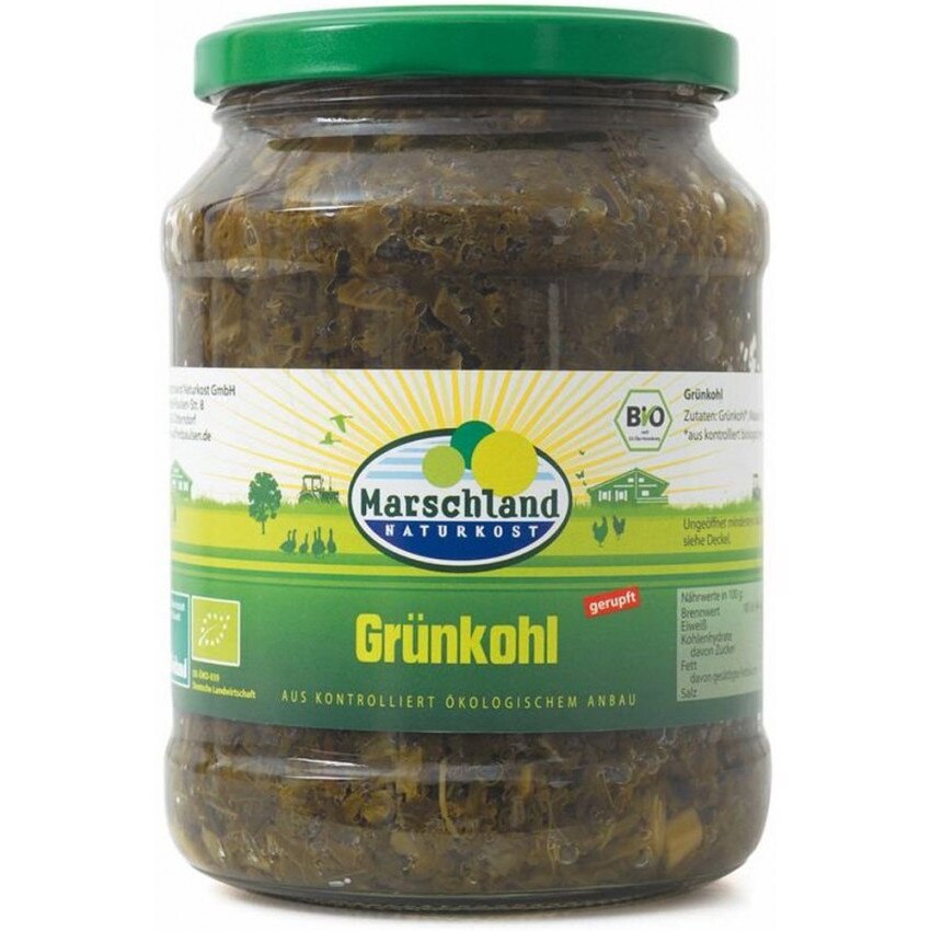Varza kale bio, 660 g/420 g, Marschland Naturkost