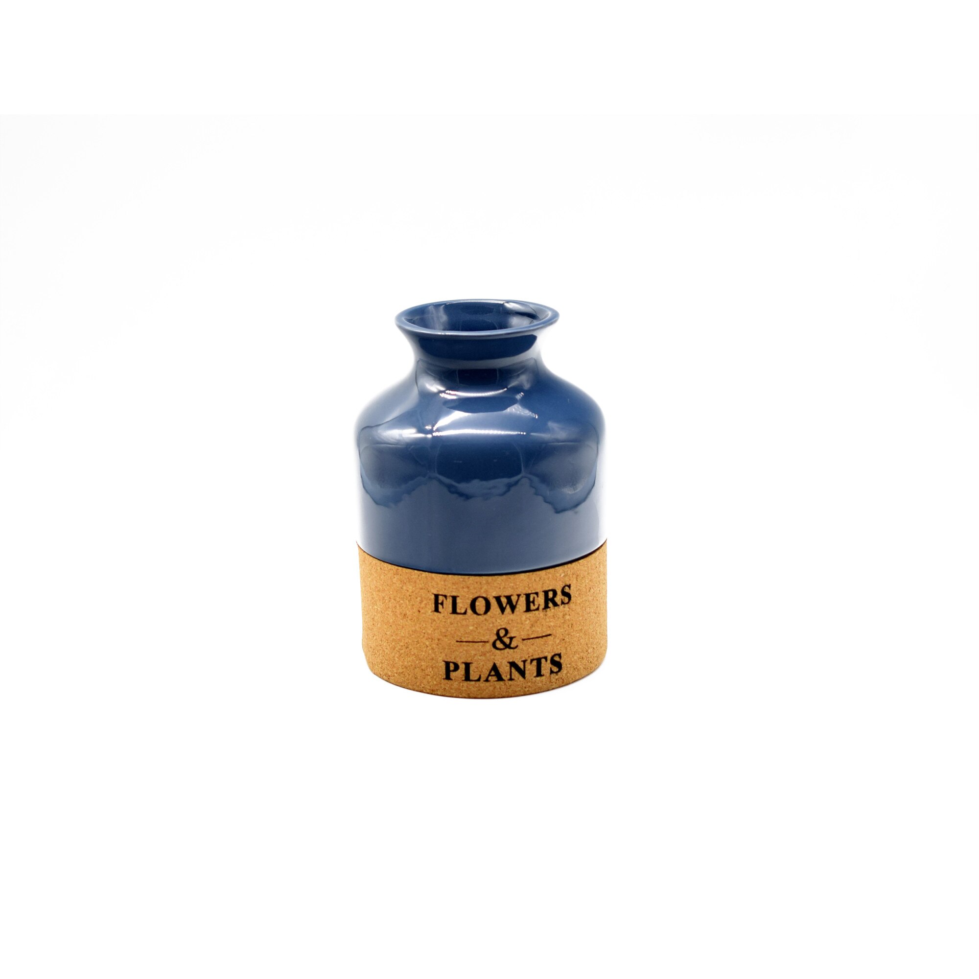 Vaza decorativa din ceramica, Naimeed D295 17 cm Albastru