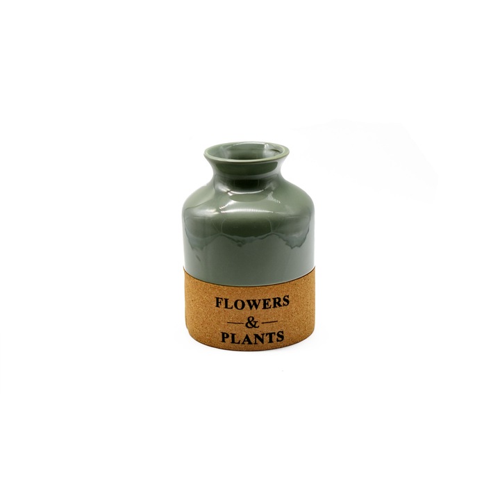 Vaza decorativa din ceramica, Naimeed D295 28 cm Gri