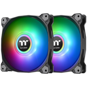 Ventilator Thermaltake Pure Dou 12 RGB, 120mm, Kit Ventilator Thermaltake Pure Dou 12 RGB, 120mm, Kit