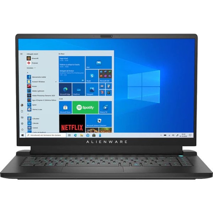 Laptop DELL Alienware M15 R5, AMD Ryzen R9 5900HX, 15.6" QHD, 16GB, SSD 1TB, NVIDIA GeForce RTX 3070 8GB, Windows 10 Pro, Negru