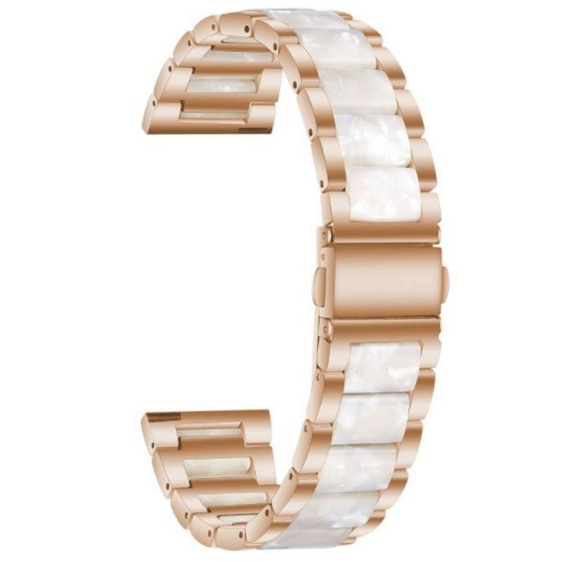 Curea otel inoxidabil Tech-Protect Modern compatibila cu Samsung Galaxy Watch 4 (40/44mm) / Galaxy Watch 4 Classic (42/46mm) Stone White