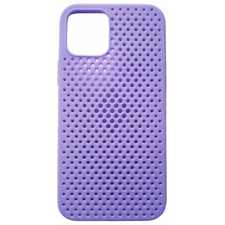 Husa telefon, Silicon, Pentru Apple iPhone 12/iPhone 12 Pro, Violet